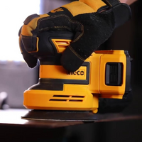 Levigatrice rotorbitale batteria al litio 20v nuda 5 fogli carta abrasiva