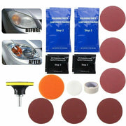 KIT RIGENERAZIONE RIPRISTINO RINNOVA LUCIDA FARI FANALI LENTI OPACIZZATI TRAPANO