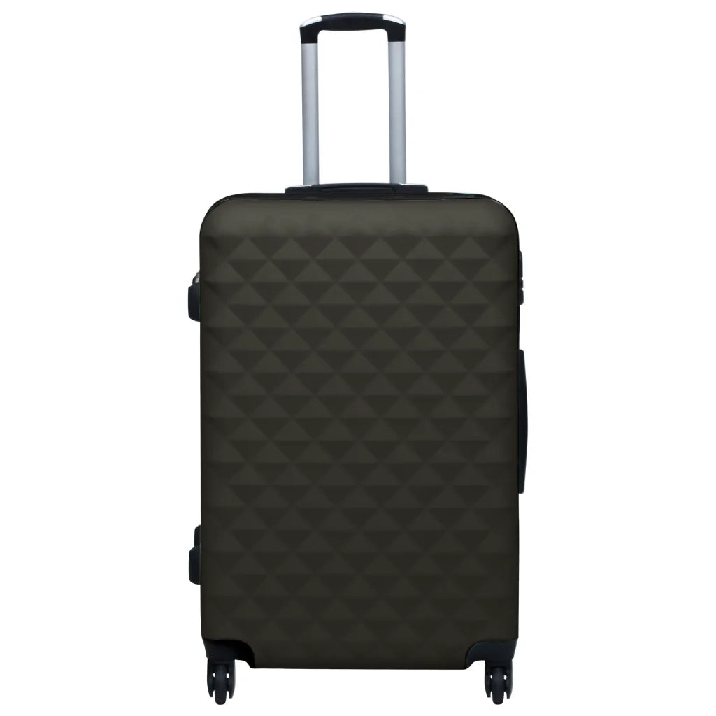 Set Valigie Trolley a Custodia Rigida 3 pz Antracite in ABS cod mxl 48806