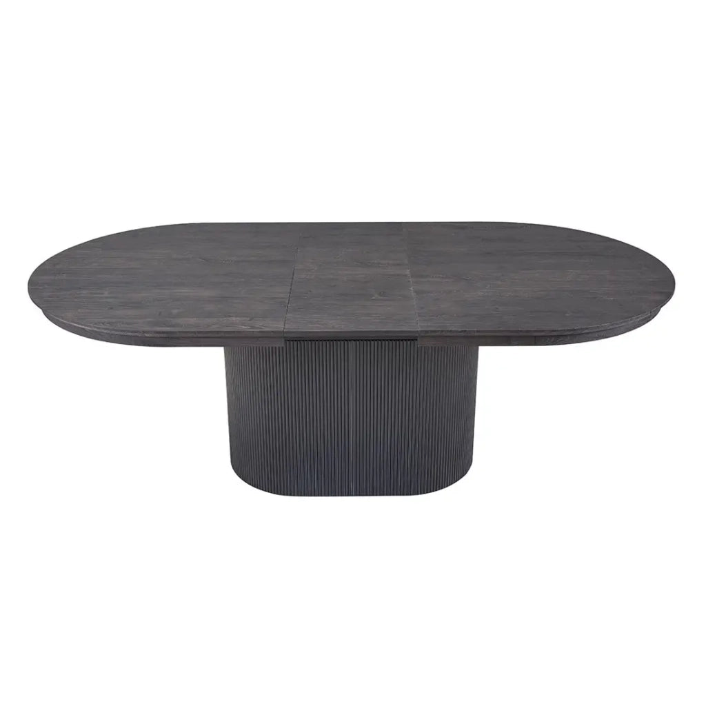 Tavolo allungabile VAGOS – 180-220 cm – Forma ovale – Colore marrone scuro – Stile Design