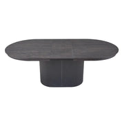 Tavolo allungabile VAGOS – 180-220 cm – Forma ovale – Colore marrone scuro – Stile Design