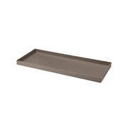 Sottovaso Rettangolare per Vaso a Cassettone Schio Tera Cassa Cappuccino 60x24,5 cm in Plastica Tortora