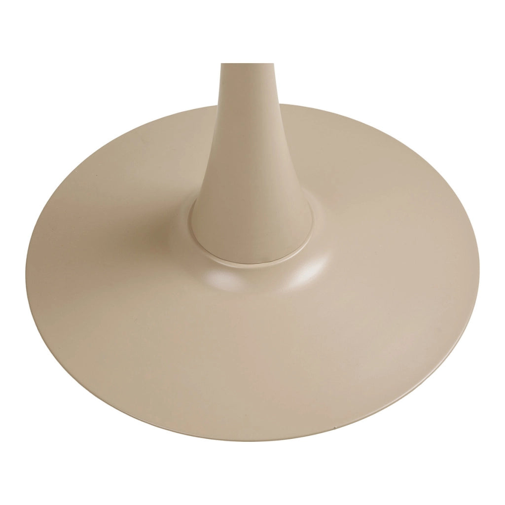 Tavolo bistro Meira in acciaio taupe o60 cm