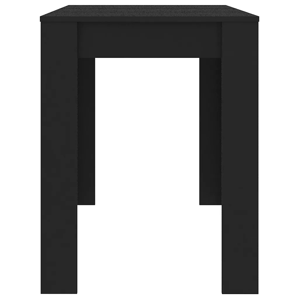 Tavolo da Pranzo Nero 120x60x76 cm in Legno Multistrato 800433