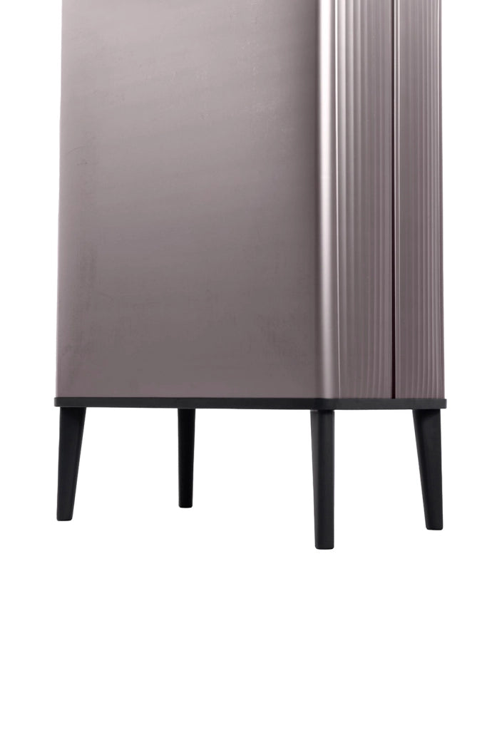 Pattumiera Alta 54L Keter Verto High 43,5x26,5x68,7 cm in Plastica Rosa Perla