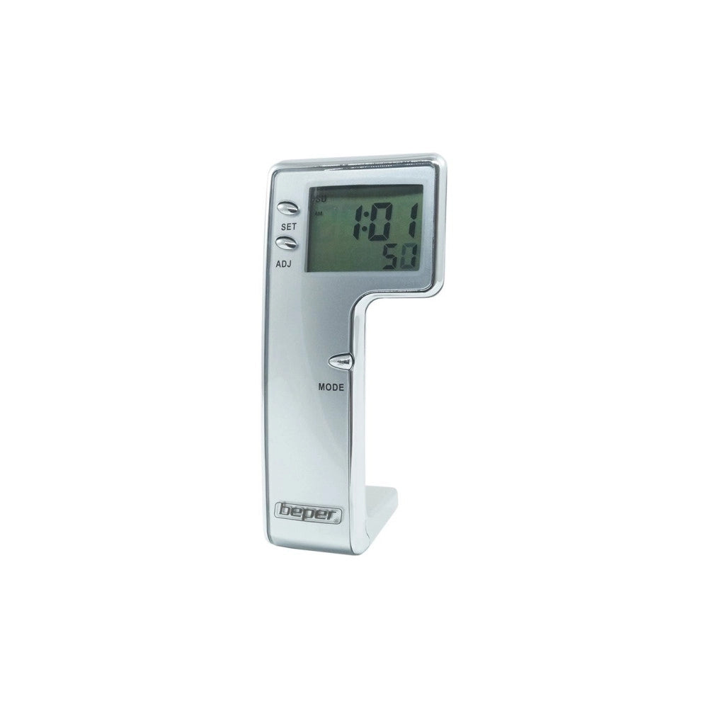 Trade Shop - Sveglia Digitale Orologio Allarme A Batteria Da Tavolo Ufficio Display Lcd Beper -