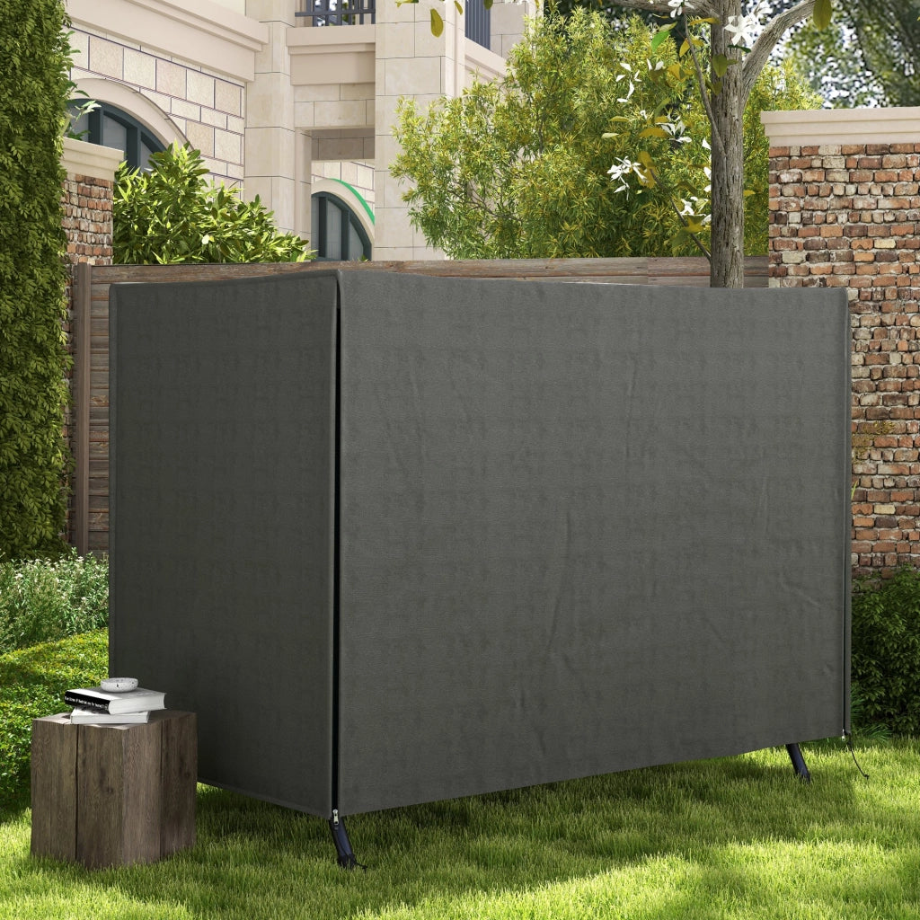 Cuscino per Dondolo da Giardino ¨C zephmum ¨C Grigio 205x124x164 cm