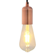 Portalampade 2 pz Rosso Bronzo E27