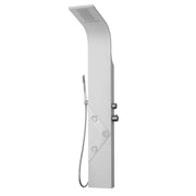 Colonna doccia lexus alluminio bianco 3 getti idro e cascata h150xl20 *** confezione 1