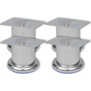 Piedini Rotondi per Divani 8 pz Cromati 60 mm CFW8516202