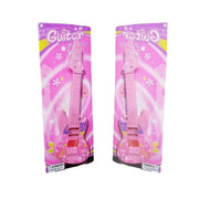 Trade Shop - Chitarra Elettrica In Plastica 4 Corde Nylon Gioco Giocattolo Per Bambine Bimbe -
