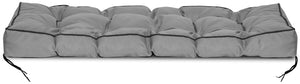 AIO FACTORY Cuscino da giardino impermeabile grigio 120x40 cm per panca in pallet