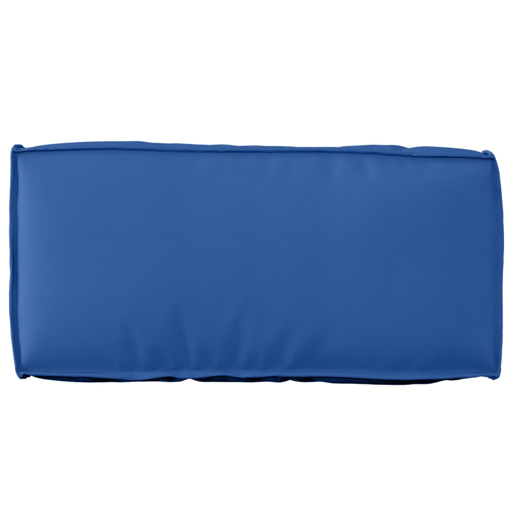 Cuscino Pallet Schienale Blu Reale 80x40x12 cm Tessuto Oxford