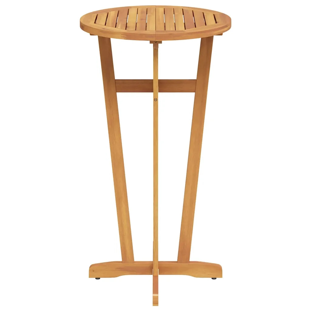 Tavolo da Bar da Giardino Ø60x105 cm Legno Massello di Acacia 319698