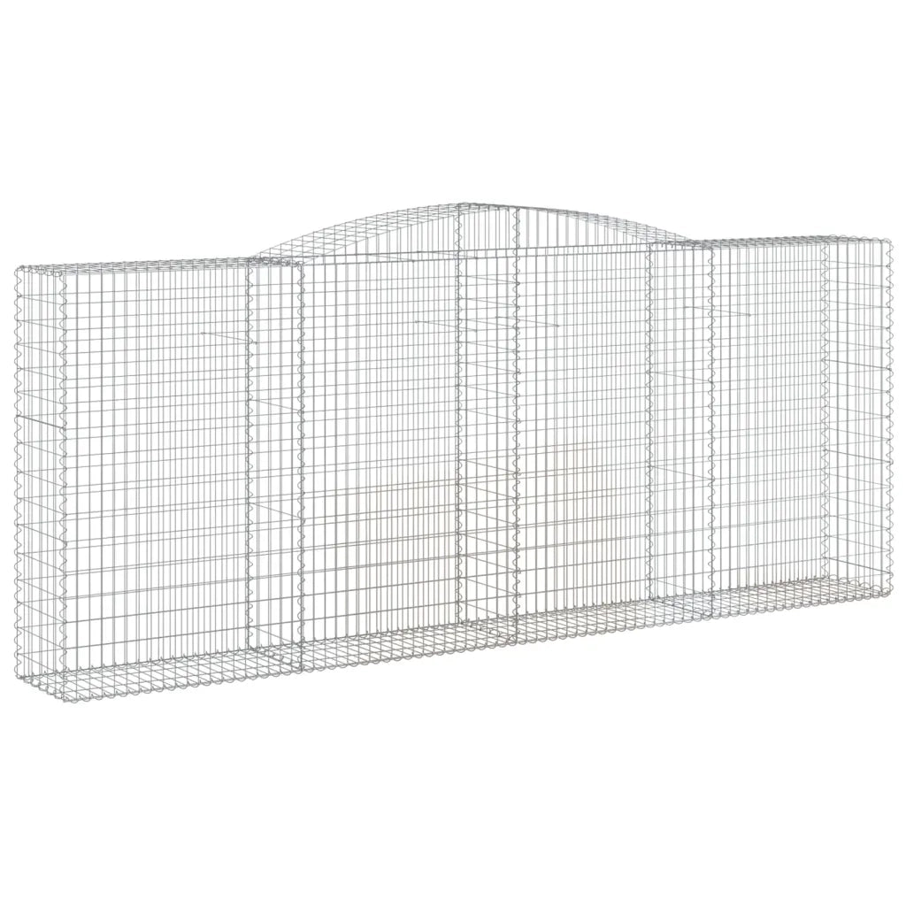 Cesti Gabbioni ad Arco 9 pz 400x50x160/180 cm Ferro Zincato 3147042