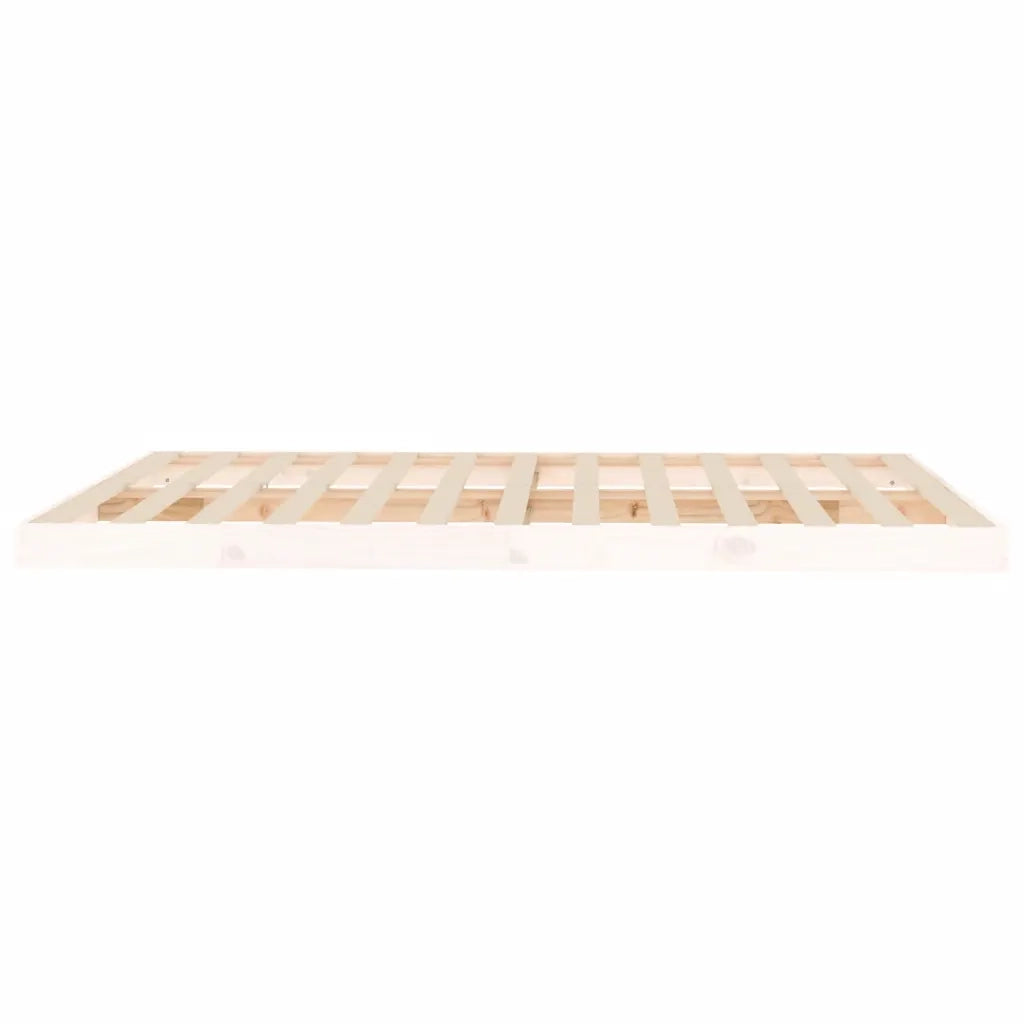 Giroletto senza Materasso Bianco 150x200 cm Legno Massello Pino 823440