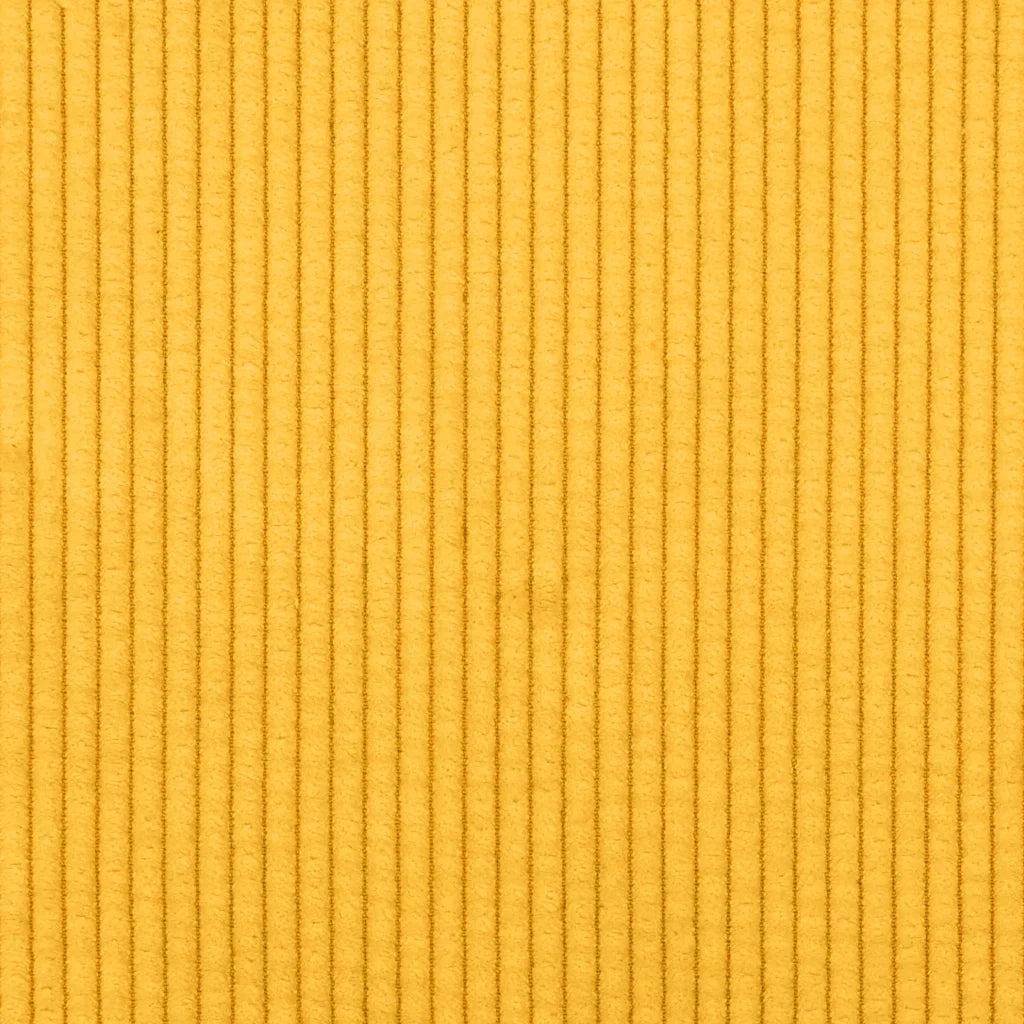 Divano Divanetto Giallo Chiaro 109cm Tessuto di Velluto a Coste 4100528
