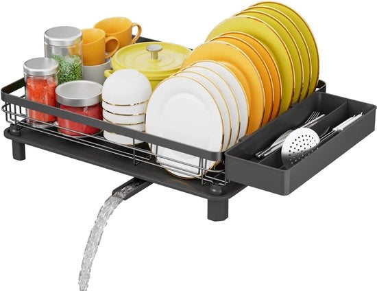 Lavanderia Stilizzata Con Tubo di Scarico Rotativo e Supporto per Posate Rimosso