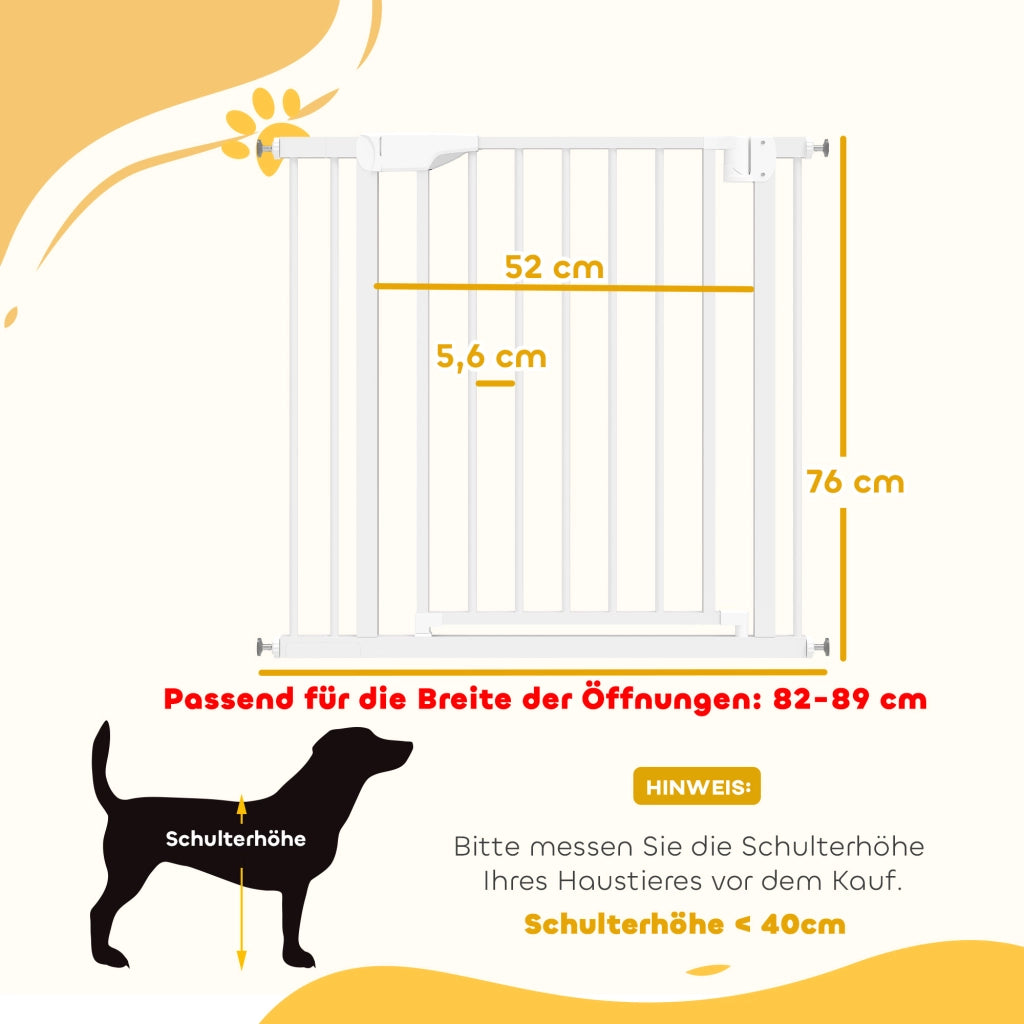 Cancello di Sicurezza Scala per Bambini ¨C zephmum ¨C Bianco 76x76 cm