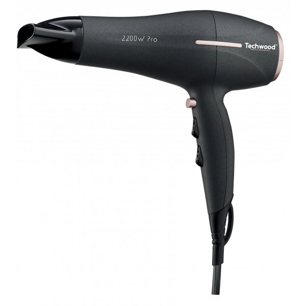 Asciugacapelli Professionale 2200W con Aria Fredda, 2 Velocità e 3 Temperature – Phon Potente con Concentratore TSC-2296