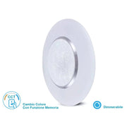 Plafoniera A Led Da Soffitto CCT 3 in 1 Rotonda 60W D500mm Effetto Stellato Cristallo Con Telecomando Incluso SKU-14621