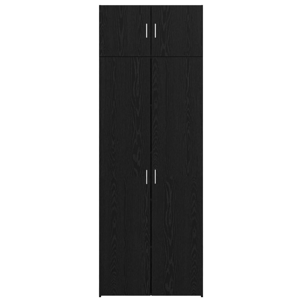 Armadio 3 pcs Rovere Nero 3394517