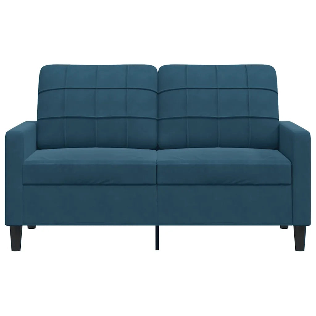 Divano a 2 Posti Blu 120 cm in Velluto 4007623