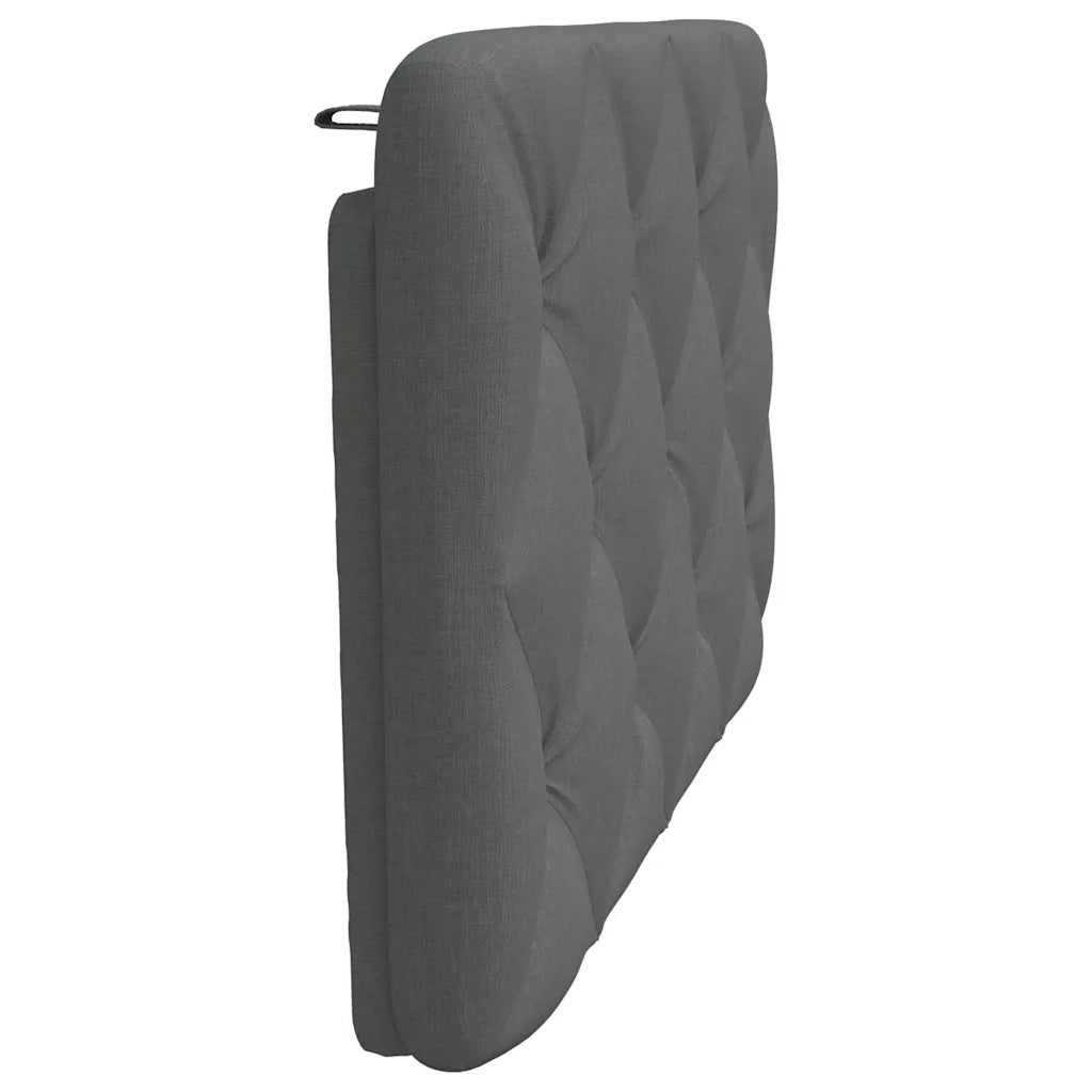 Cuscino Testiera Grigio Scuro 80 cm in Tessuto CFW6638199