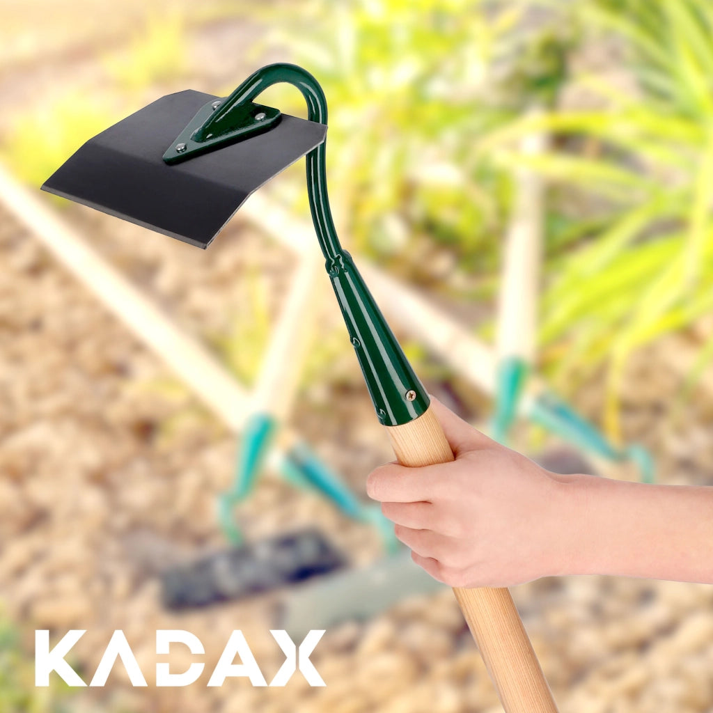 Zappa da giardino KADAX per estirpare le erbacce, lama da 16 cm, lama indurita da 125 cm.