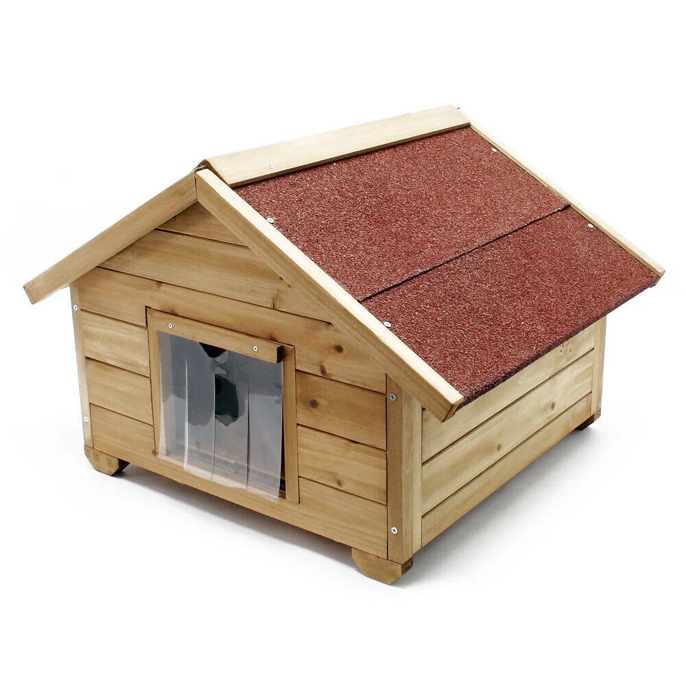 Cuccia per gatti con isolamento robusta cuccia per gatti da esterno in legno piccola 16_0002659
