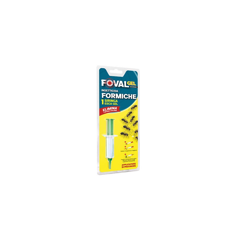 Gel insetticida Foval formiche 5 g – microdosatore per buchi – Foval