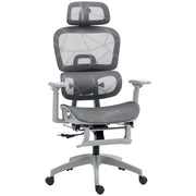 Sedia da Ufficio Ergonomic ¨C Zephmum ¨C Grigio Tessuto Rete