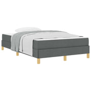 Letto matrimoniale | Letto per adulti | Letto a molle con materasso Grigio scuro 120 x 190 cm Tessuto