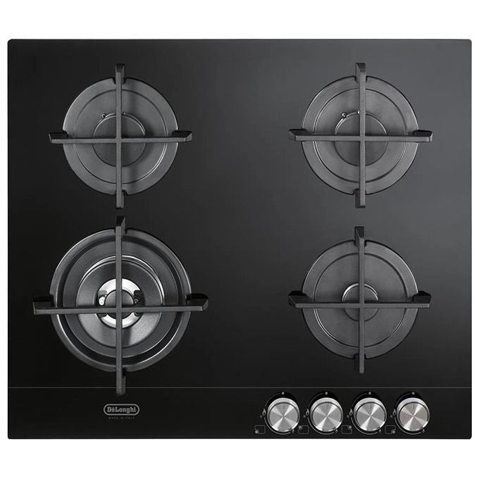 De’Longhi NSL 460 N piano cottura Nero Da incasso 60 cm Gas 4 Fornello(i)