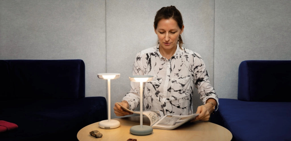 Lampada da tavolo LED cordless bianca FLUXY 1,7W Kanlux