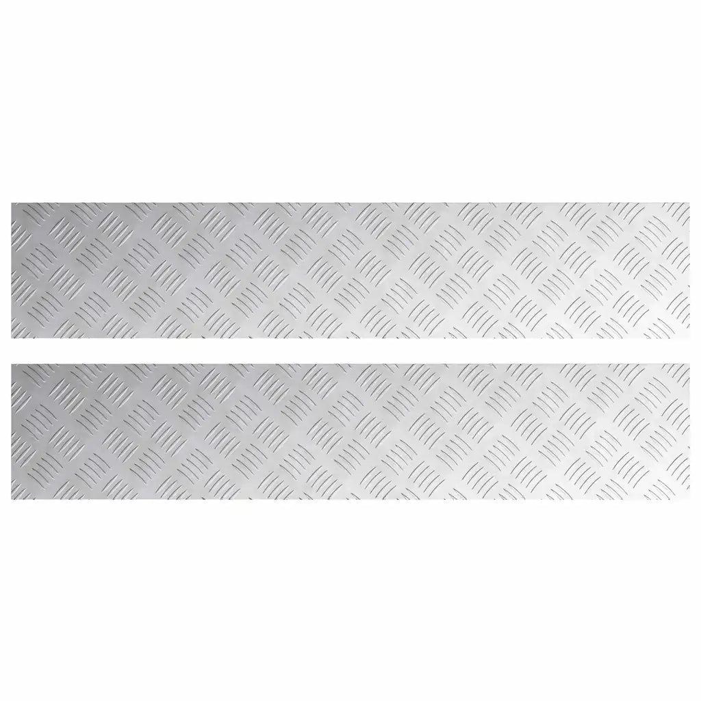 Gradini per Scale 2 pcs Argento 100 x 20 cm Alluminio 4104267