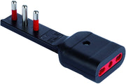 Rosi ADATTATORE ULTRA PIATTO 16Ah  2P+T - Presa 16 Ah  Col. Nero