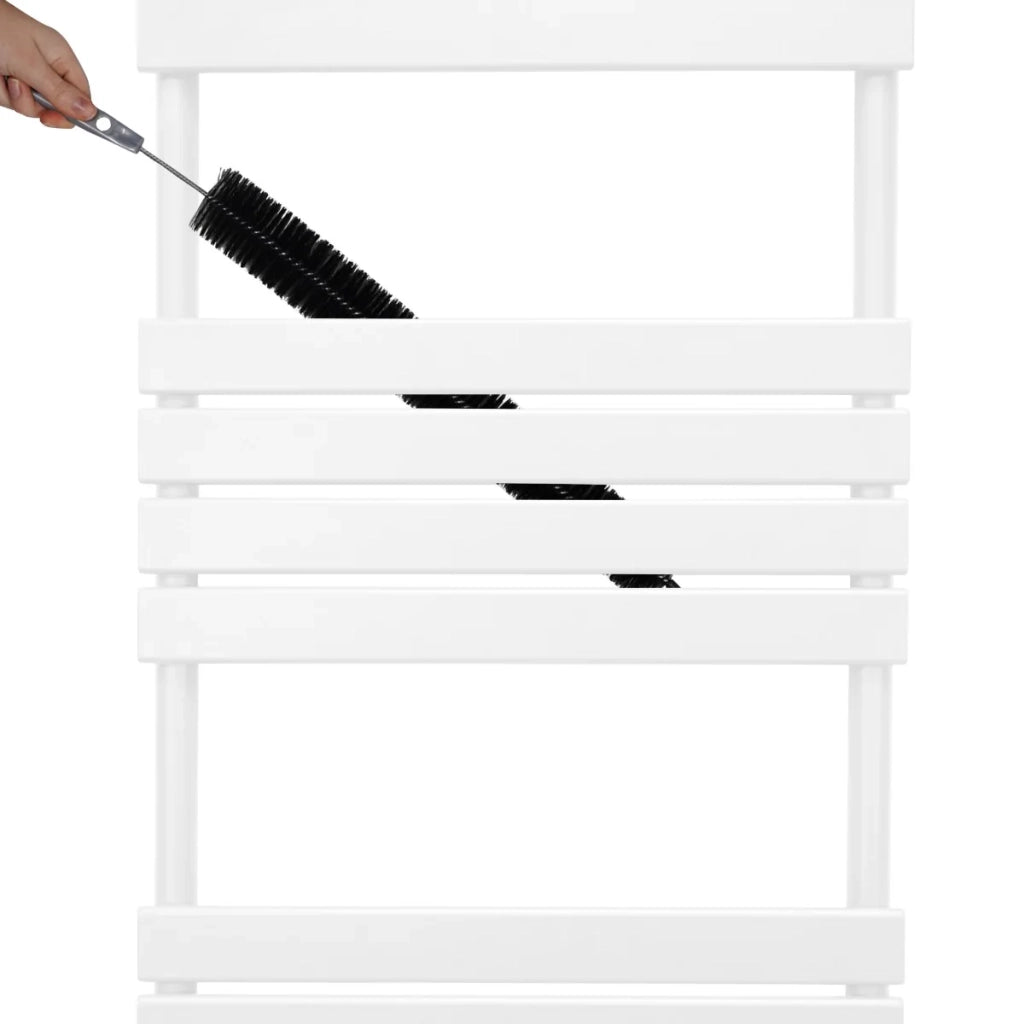 Radiatore per asciugamani design a pannello piatto 1200 x 450 mm per bagno ad incasso Bianco