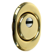 DEFENDER ANTITRAPANO PER SERRATURE h.14 mm - Ø mm. 50 ottone  - BricoGo