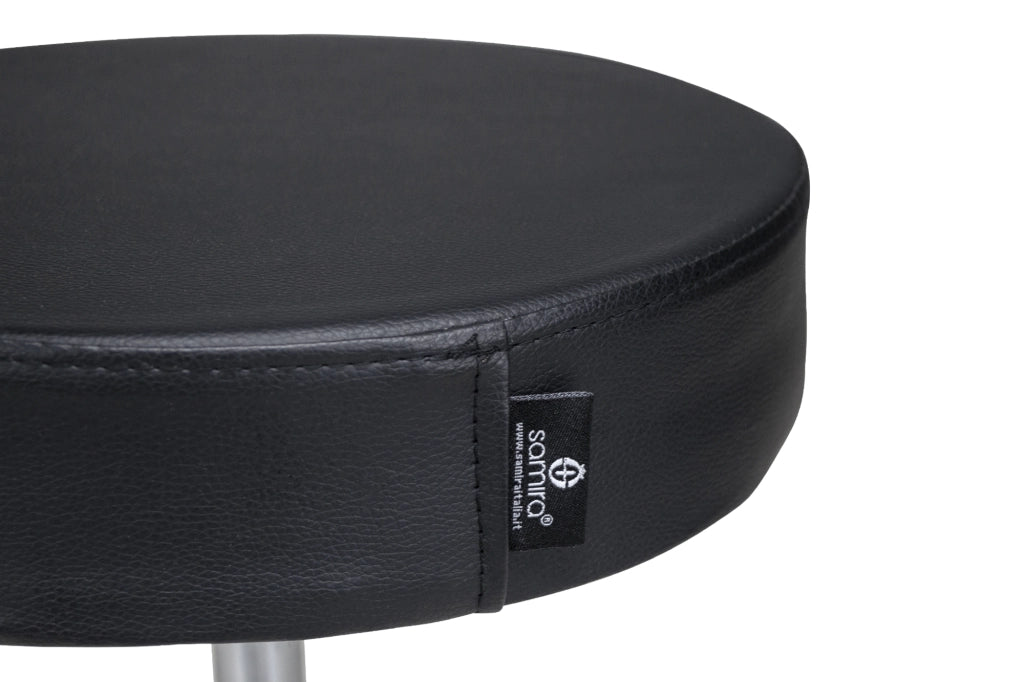 Sgabello professionale estetista in ecopelle, sgabello da ufficio mod. Alvin SG10EAL