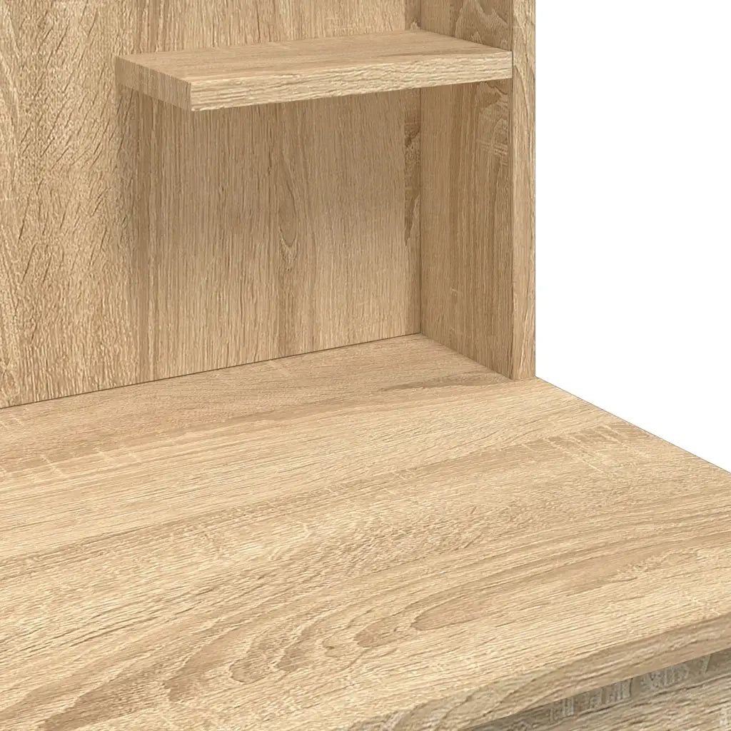 Toeletta con Luci LED Rovere Sonoma 96x40x142 cm 837894