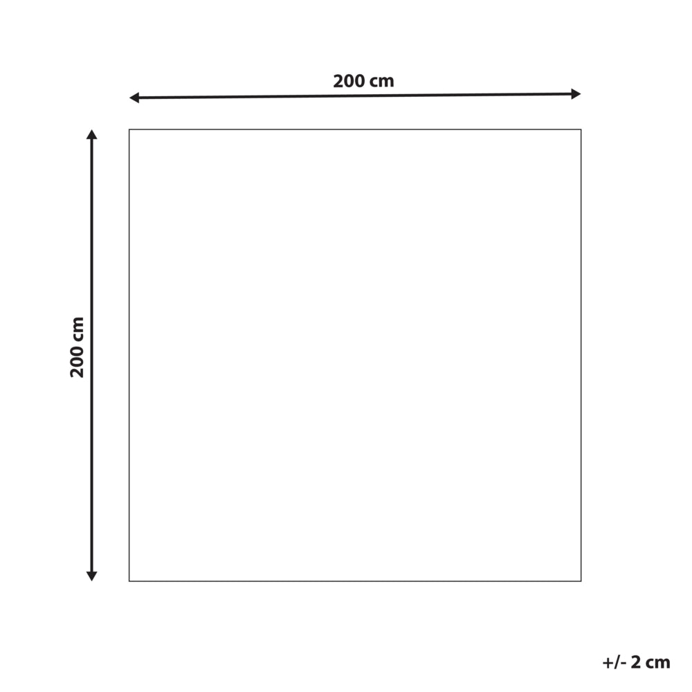 Tappeto Marrone Vera Pelle 200 x 200 cm Pelle Bovina Artigianale