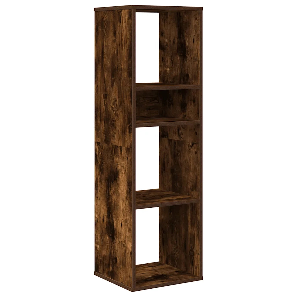 Libreria Rovere Fumo 34x31x112 cm in Legno Multistrato