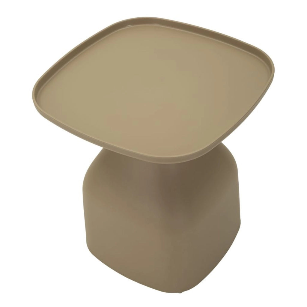 Tavolino VKH711, Grigio, Plastica, 50x48x48 cm