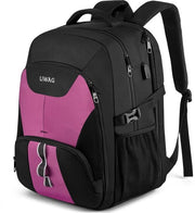 Zak da donna grande, 50L, impermeabile, tas per laptop 17 pollici, borsa da lavoro con porta carica USB, protezione anti furto, borsa da viaggio per lavoro e scuola per ragazze