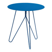 Tavolino laterale 45 x 43 cm metallo blu 03_0010936