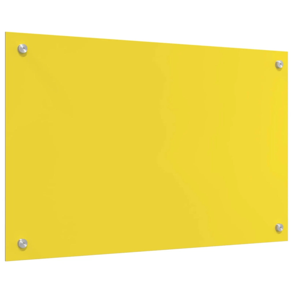 Schienale da cucina Giallo 80 x 50 cm vetro temperato 42001254