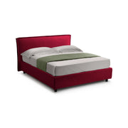 Bronte, Letto Alla Francese Sfoderabile Made in Italy, Rosso