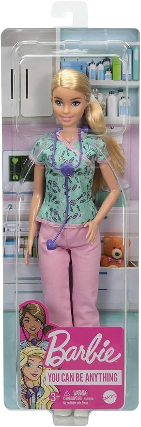 Barbie Playset con Bambola Infermiera e Tanti Accessori, Giocattolo per Bambini 3+Anni, GTW39