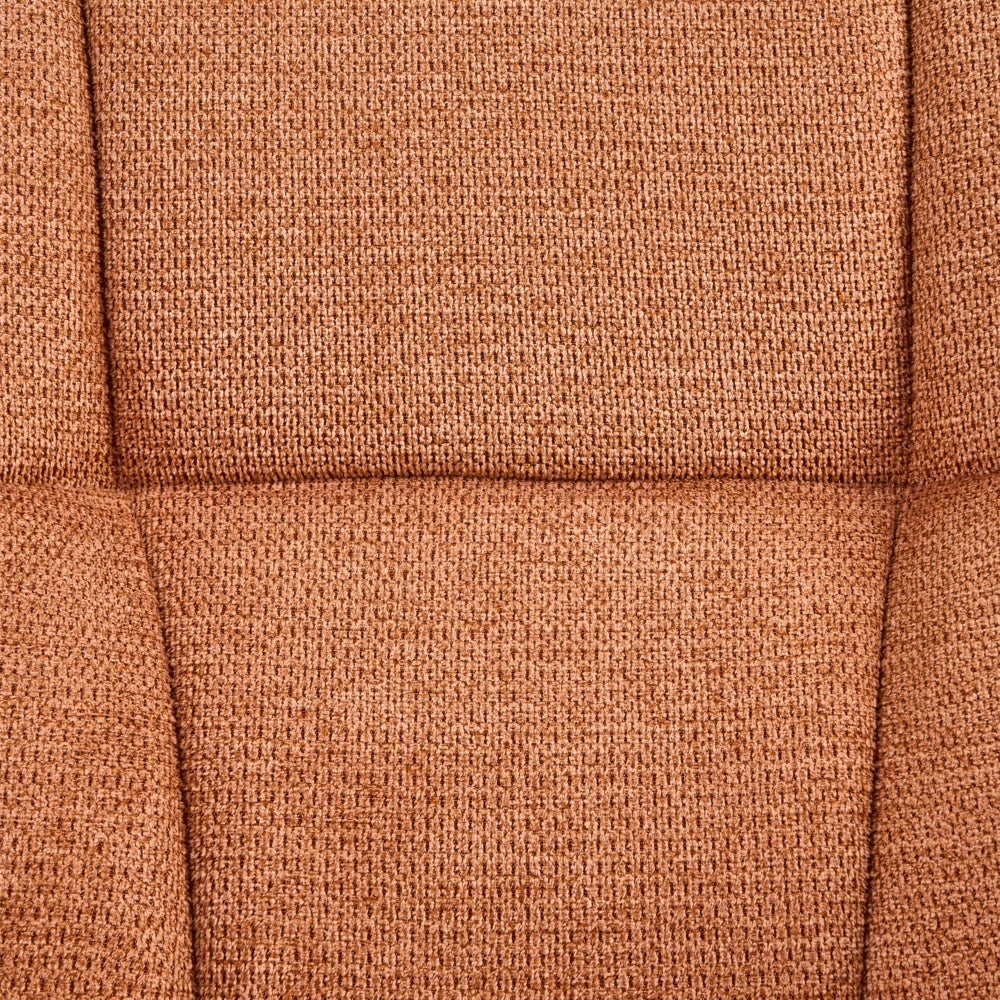 oltrona imbottita con seduta curva struttura girevole seduta arancione girevole moderna seduta ampia design retrò
